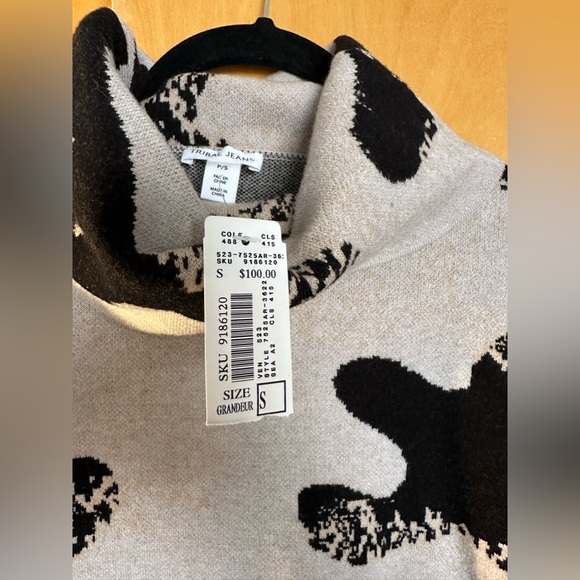 Tribal Intarsia Knit Cowl Neck Sweater - Picture 4 of 5